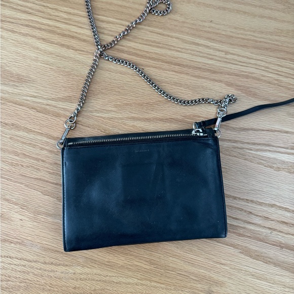All Saints Black Crossbody Bag - Picture 2 of 4